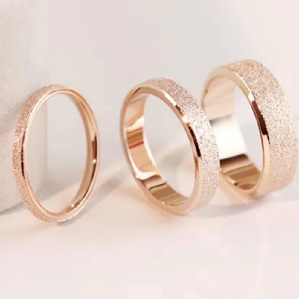 Rose Gold Plated Stackable Ring - Picture 3 of 8
